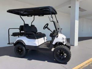 White Contender Flex 2+2 Lithium Golf Cart 02